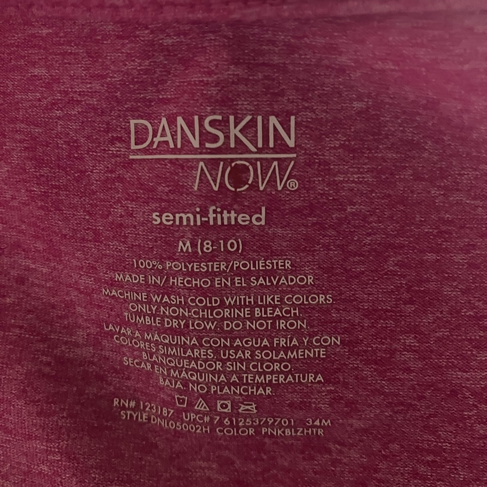Danskin NOW 2 semi fitted short sleeve tops medium - Picture 7 of 10